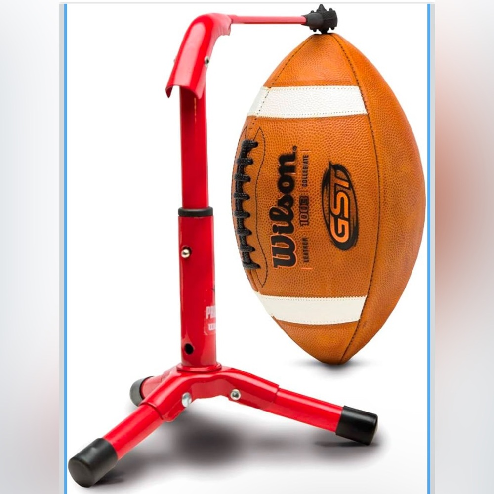 Wilson Red Pro Kick Training Stand with ball tee